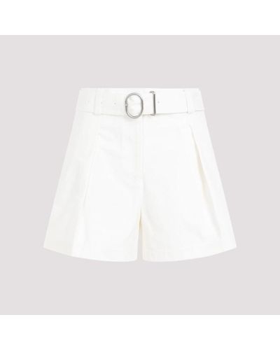 Jil Sander Mid Waist Shorts - White