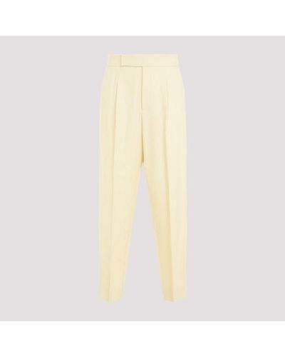 Fear Of God Single Pleat Tapered Trousers - Yellow