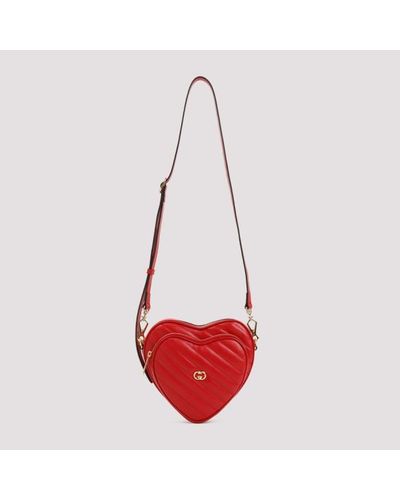 Gucci Interlocking G Motif Heart Bag Unica - Red