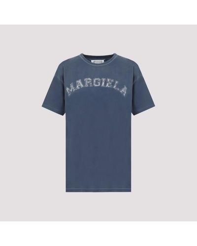 Maison Margiela Aion Argiela Cotton T-hirt - Blue