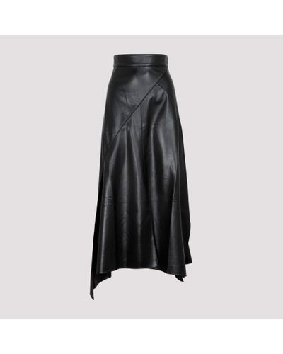 Matériel Eco Leather Maxi Kirt - Black
