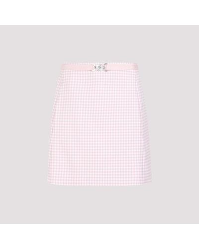 Versace Vichy Mini Skirt - Pink