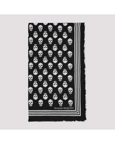 Alexander McQueen Wool Scarf - Black