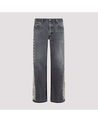 GALLERY DEPT. Studded La Flare Jeans - Grey