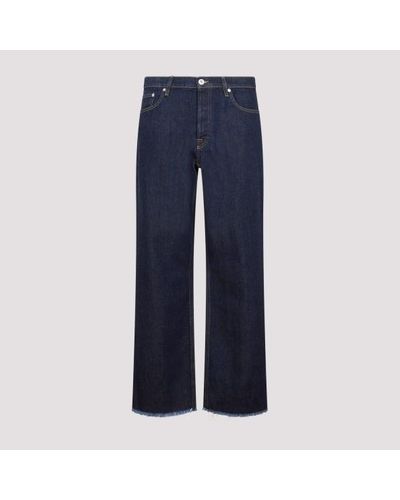 Lanvin 5 Pockets Tailored Denim Trousers - Blue