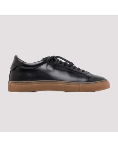 Silvano Sassetti Romilly Leather Trainers - Black