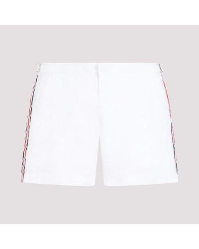 Orlebar Brown Setter Tape Stripe Swim Shorts - White