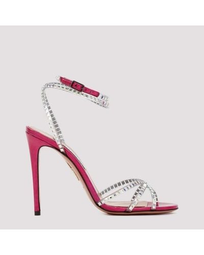Aquazzura Dance Plexi Sandals - Pink