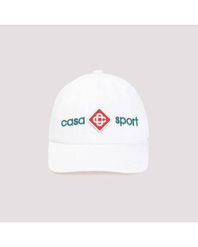 Casablancabrand Cotton Baseball Cap - White