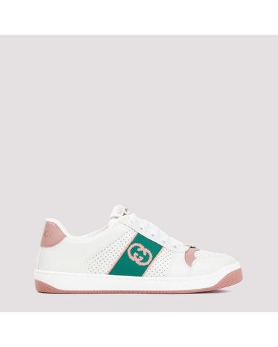 Gucci Screener Lace-up Trainers - Green