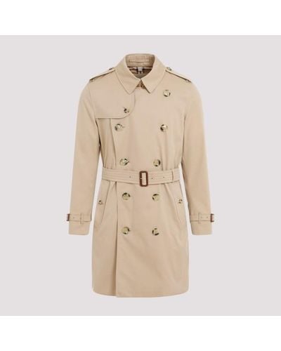 Burberry Cotton Trench - Natural