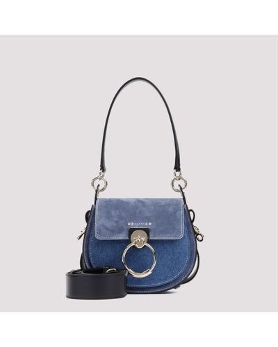 Chloé Denim Blue Suede Calf Leather Bag