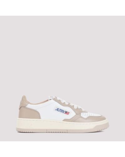 Autry Medalist Bicolor Trainers - Natural