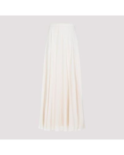 Ralph Lauren Collection Maguire Maxi Full Skirt - White