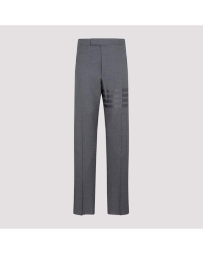Thom Browne Classic Backstrap Trousers - Grey