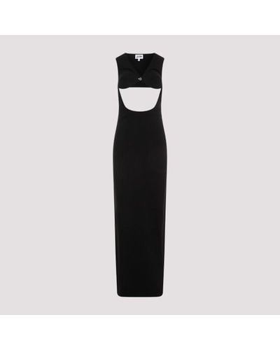 Jean Paul Gaultier Trompe-l`ail Long Dress - Black