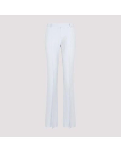 Alexander McQueen Narrow Bootcut Trousers - White