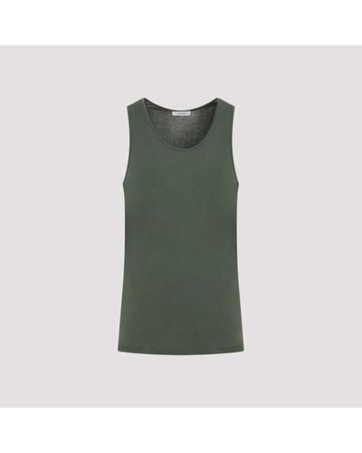 Lemaire Eaire Rib Tank Top - Green