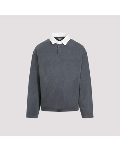 Bottega Veneta Long Sleeves Polo - Blue