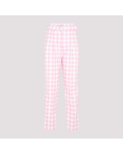 Prada Cotton Trousers - Pink