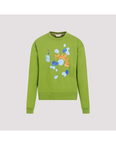 Marni Cotton Sweatshirt - Green