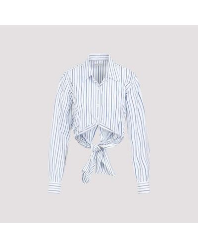 Dries Van Noten Light Blue Cotton Calbero Shirt - White
