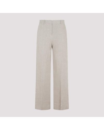 Totême Mid-waist Straight Trousers - Grey