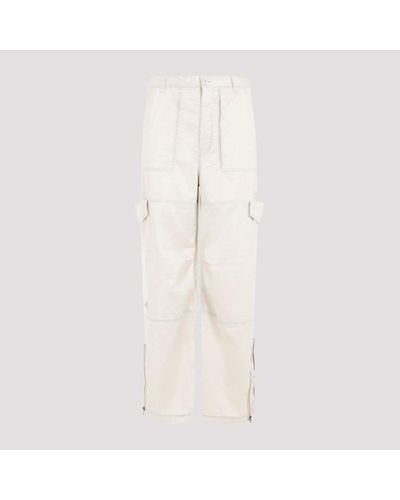 Acne Studios Polyester Trousers - White