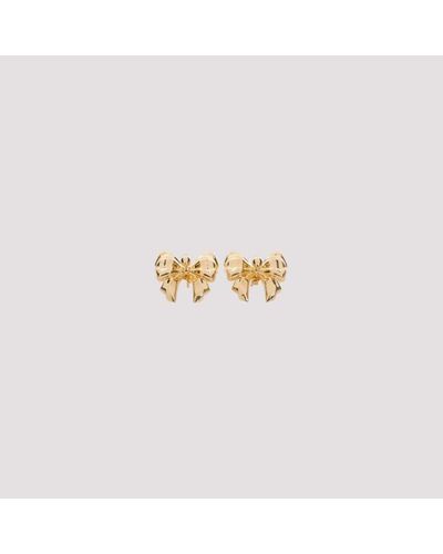 Hugo Kreit Bow Earrings - Metallic
