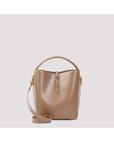 Saint Laurent Calf Leather Handbag Unica - Brown
