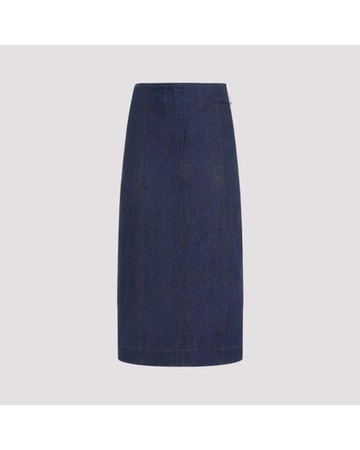 Jacquemus La Jupe De-nimes Obra Midi Skirt - Blue