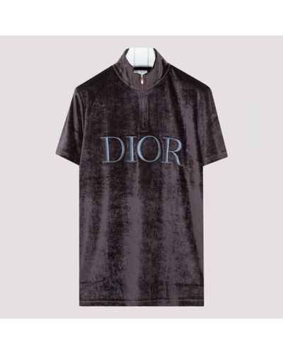 Dior Black Technical Velvet T-shirt