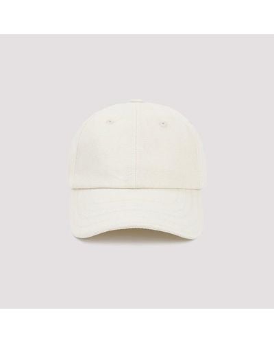 Jacquemus Off-white Cotton La Casquette Hat - 60 White - Natural