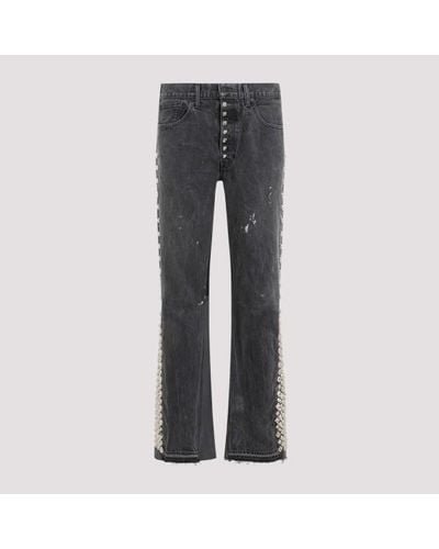 GALLERY DEPT. Studded La Flare Jeans - Grey