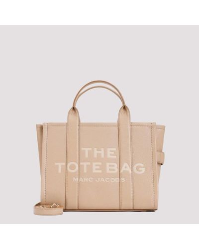 Marc Jacobs The Leather Medium Tote Bag Unica - Natural