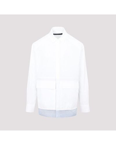 Juun.J Cotton Outer Shirt - White