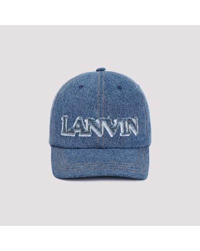 Lanvin Denim Baseball Cap - Blue
