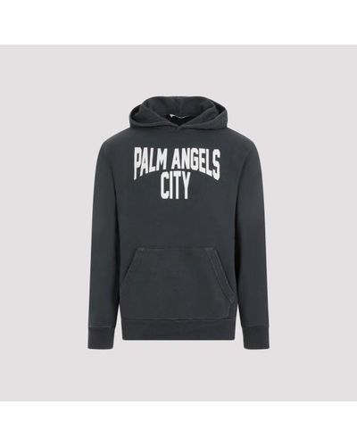 Palm Angels Pa Ange City Wahed Hoodie X - Black