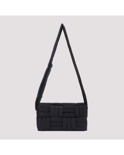 Bottega Veneta Tech Cassette Stitch Shoulder Bag Unica - Black