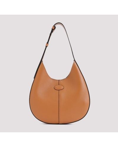 Tod's Di Bag Hobo In Leather Unica - Brown