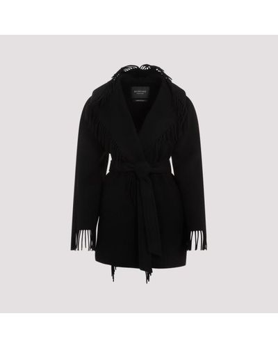 Balenciaga Fringe Jacket - Black
