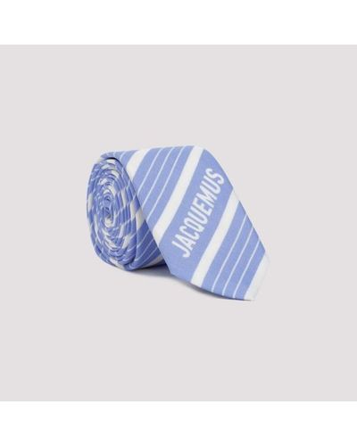Jacquemus Blue Silk La Cravate Tie