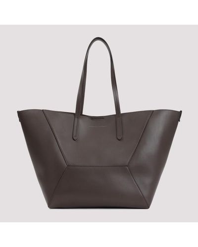 Brunello Cucinelli Leather Handbag Unica - Grey