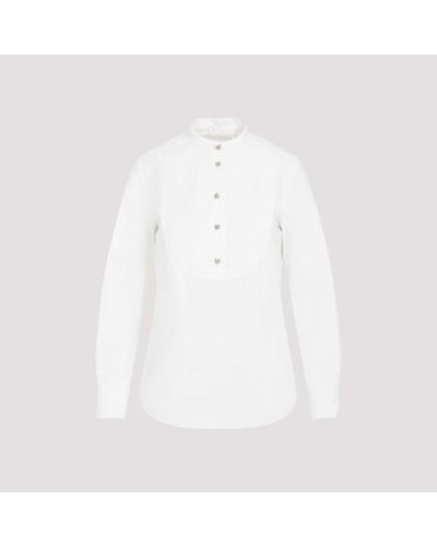 Chloé White Buttercream Cotton Shirt