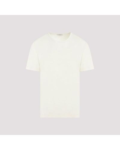 Lemaire Leaire Rib U Neck T-shirt - White