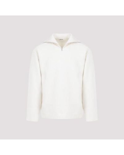 AURALEE Heavy Milano Pullover - White