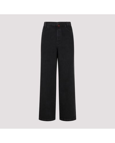 032c New Cassic Wide Eg Jeans - Black