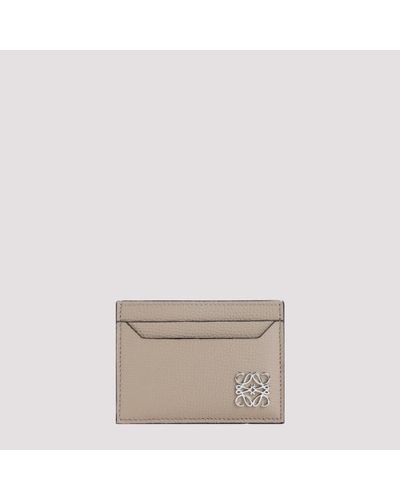 Loewe Anagram Plain Cardholder - Grey