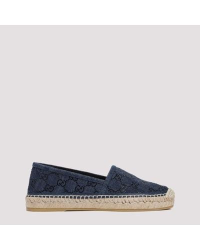 Gucci Espadrille With GG Crystals - Blue