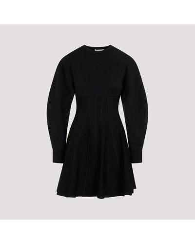 Alexander McQueen Wool Dre - Black